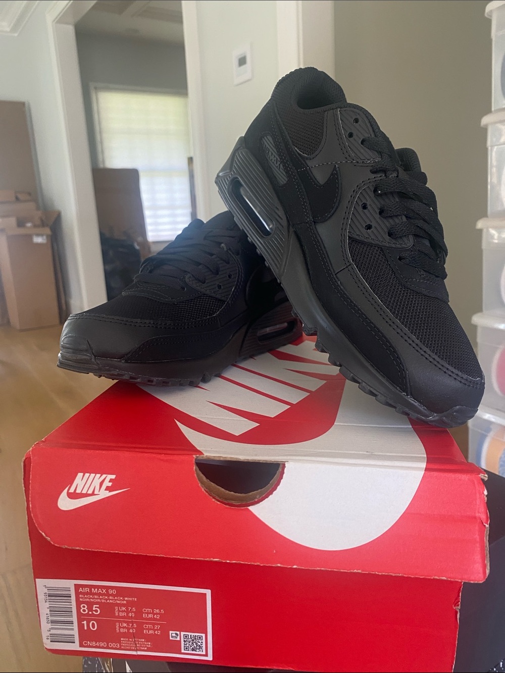 Nike Men's Air Max 90 Sneakers - Black